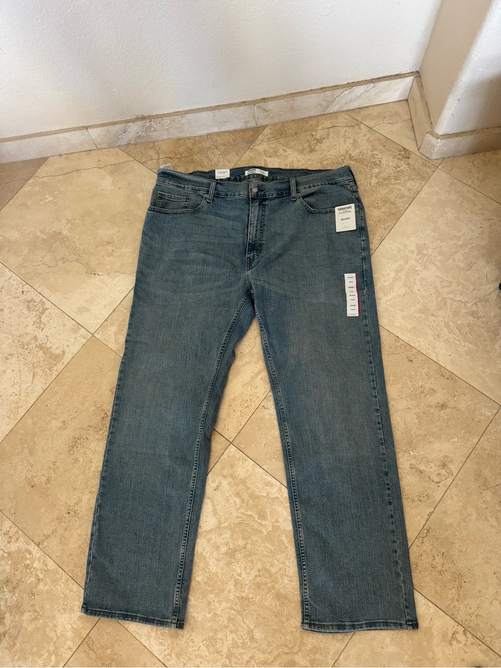 Signature by Levi Strauss Relaxed Straight Jeans - Blue